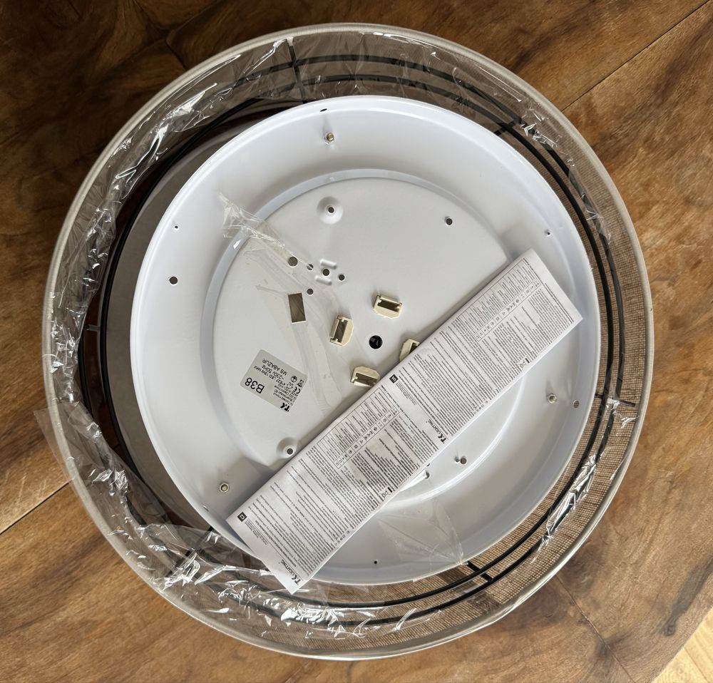 Lampa sufitowa, plafon jutowy TK Lighting