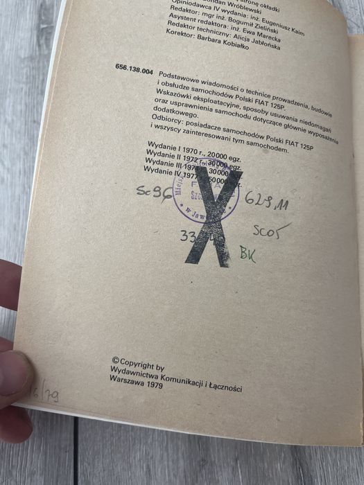 Ksiazka jezdze samochodem Fiat 125p duży fso  instrukcja katalog napra