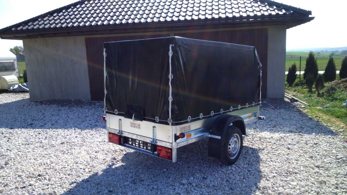 Przyczepka samochodowa SIDECAR 256x131 750 kg Producent - TRANSPORT
