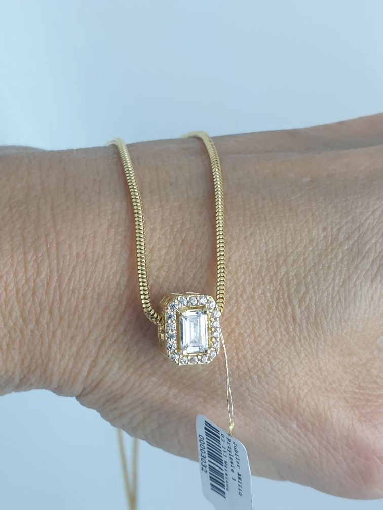 Złota zawieszka charms nowa idealna na łańcuszek i bransoletkę 585