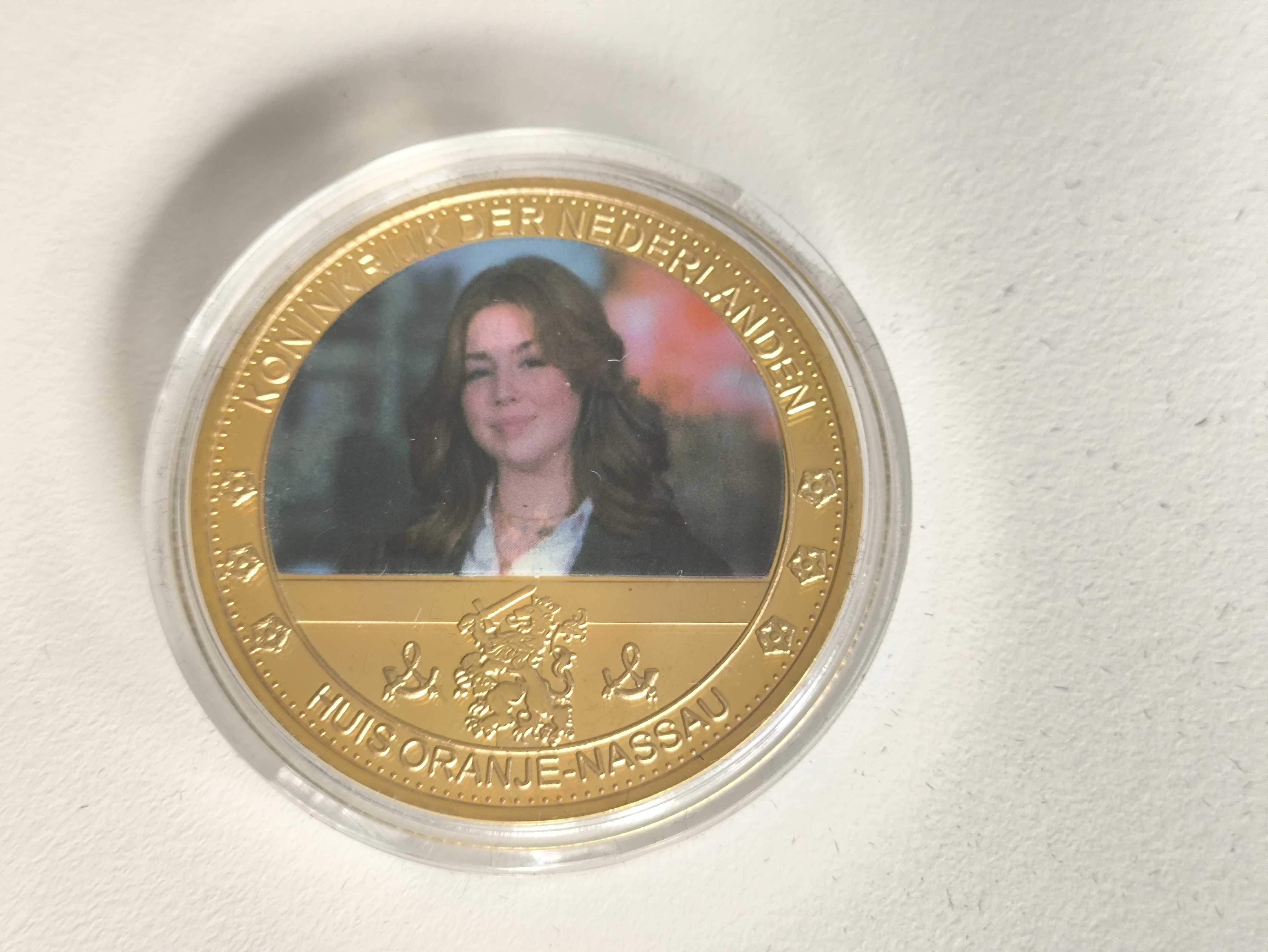 Conjunto de moedas comemorativas da família real Holanda