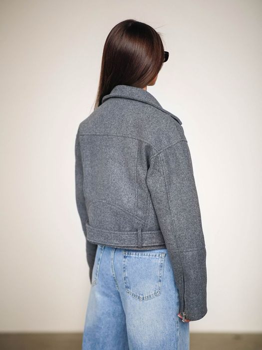 Нова кашемірова, вовняна сіра косуха жіноча великі розміри