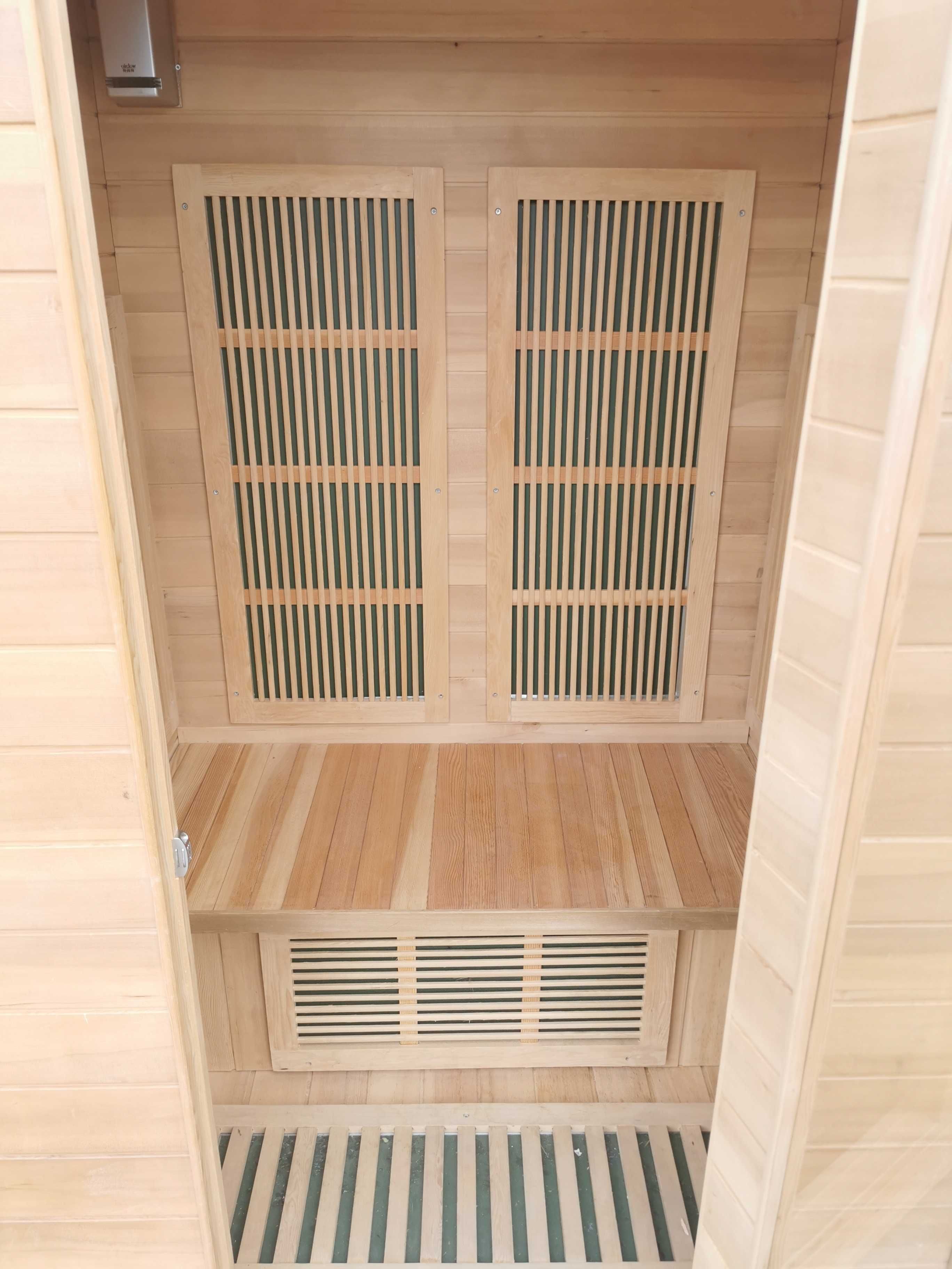 Sauna sucha prawdziwa infrared na podczerwień fińska bania 120x100