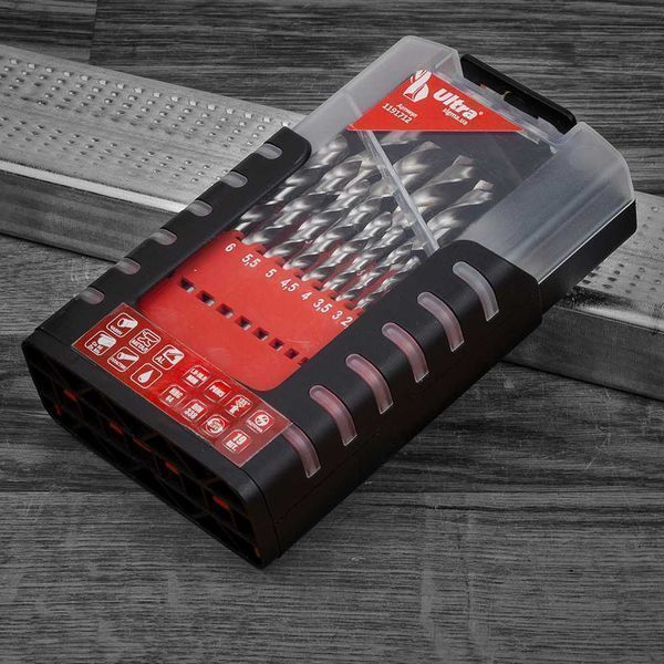 Профессиональный Набор сверл по металлу 19шт ULTRA набір сверл 1191712