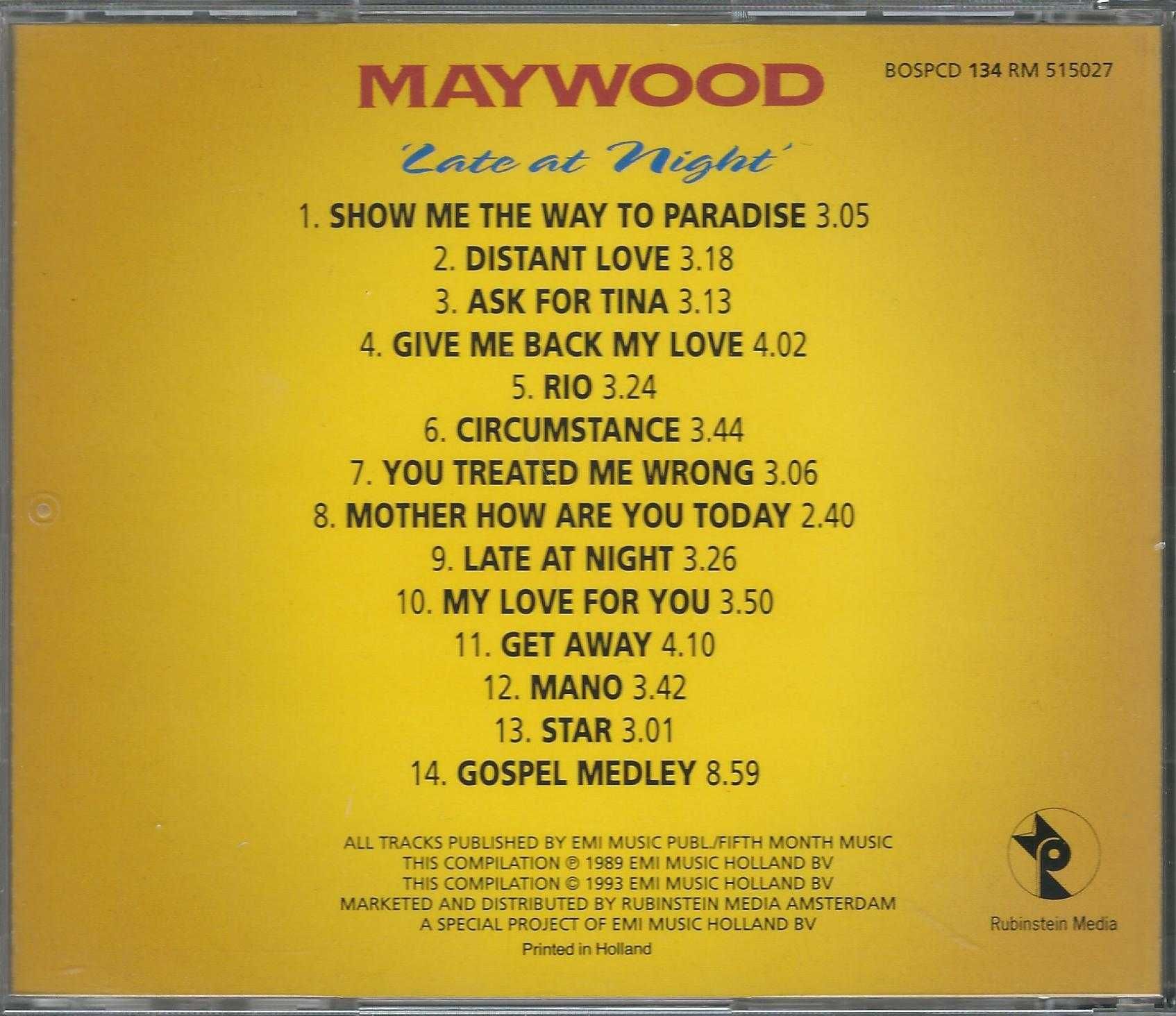 CD Maywood - Late At Night (1993) (EMI)