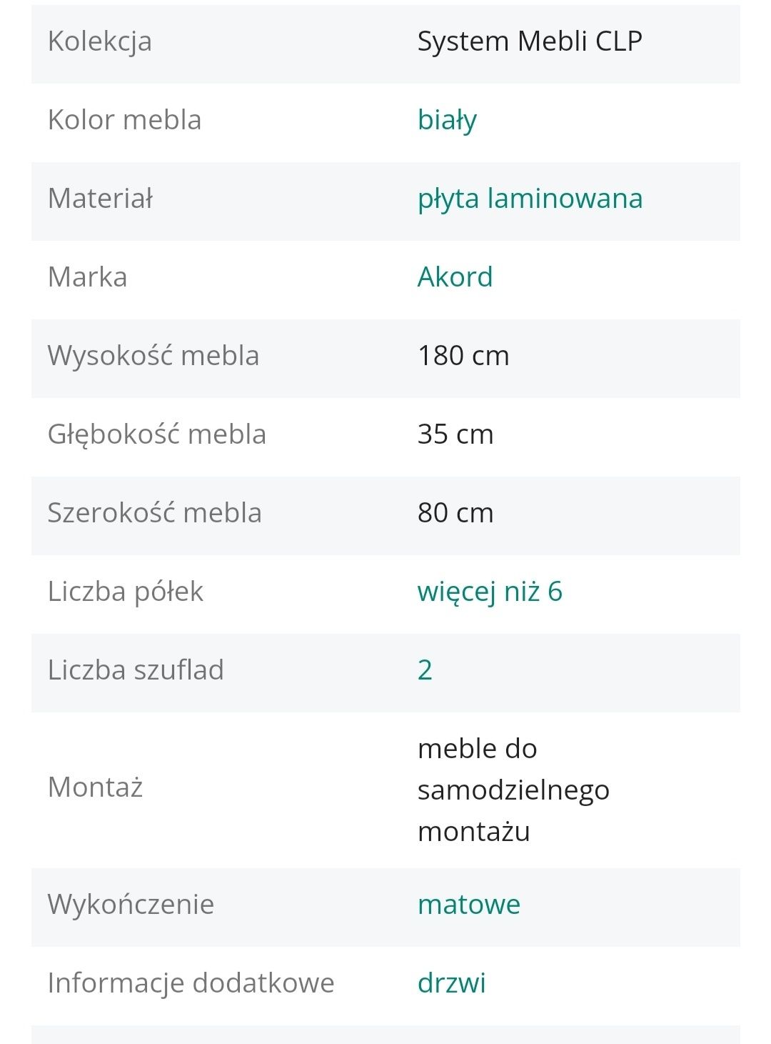 regał biurowy R 80 cm C żeLP R11 biały / Sonoma