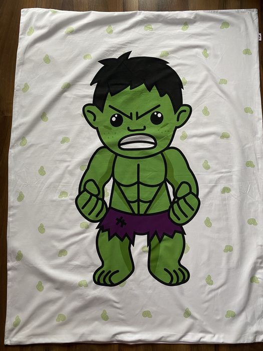 Pościel dziecięca Hulk chłopiec 120x90 cm – bawełna, szyta w Polsce