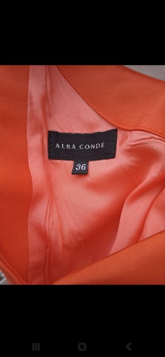 Vestido Cerimónia Alba Conde Laranja - Mulher (36)