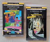 Livros da série policial jovem "Jonathan Cap"