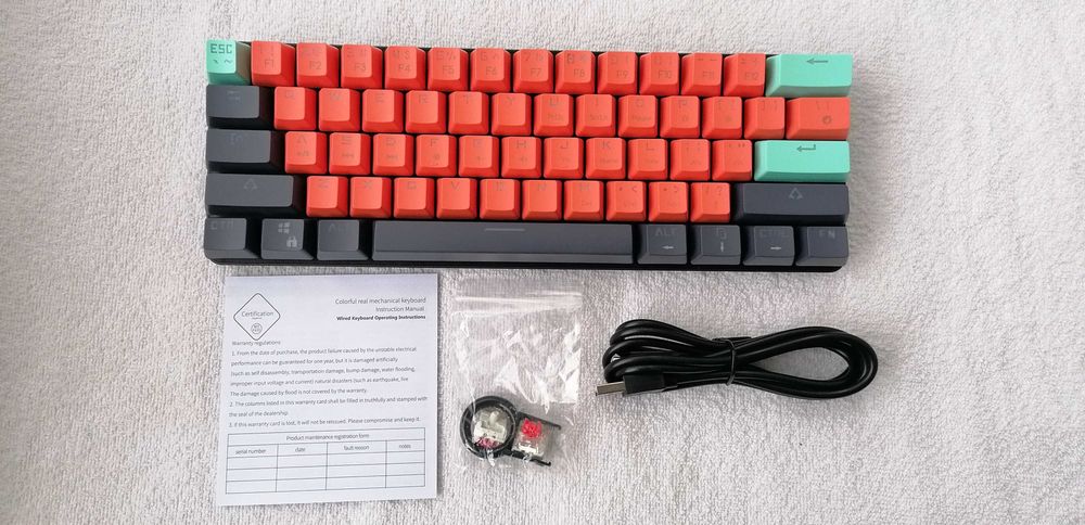 Механічна клавіатура Mucai mka610 60% Red switch Англійська розкладка