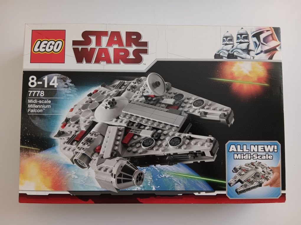 Nieotwarte Lego Star Wars 7778 Millennium Falcon Midi Scale