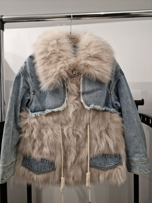 Katana Kurtka Jeans+Lis naturalny roz.s    899 zł