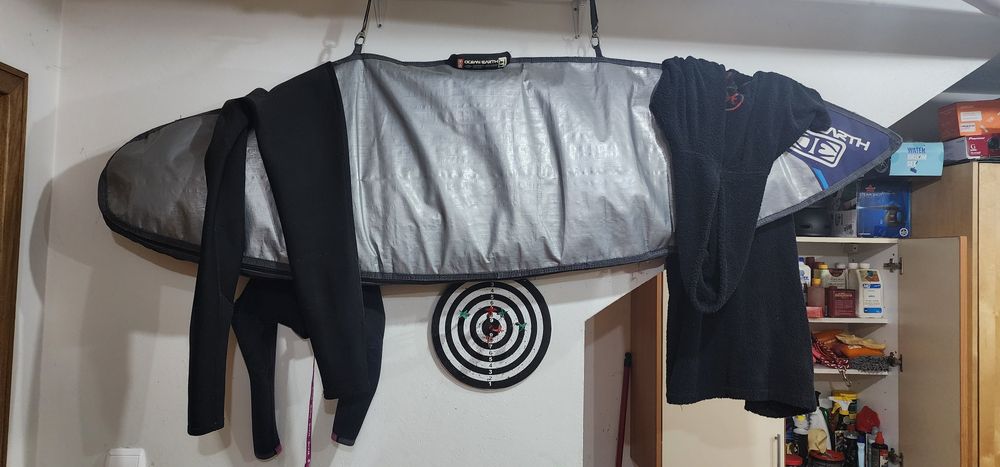 Conjunto surf prancha saco fato