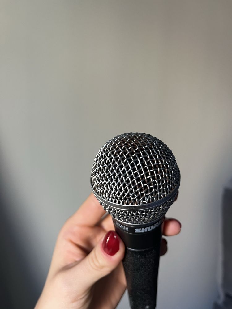 Mikrofon Shure SM58 z kablem - mikrofon dynamiczny, sprawny