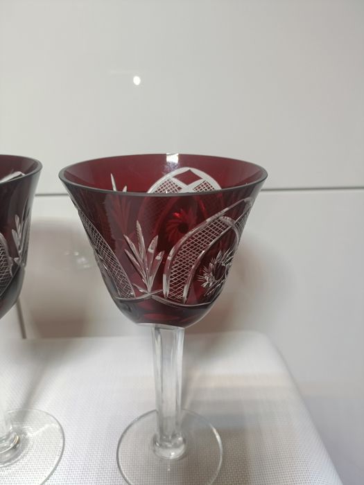 Kieliszki kryształowe z PRL