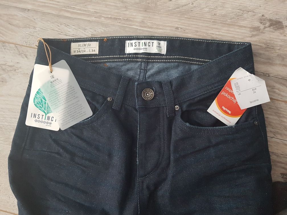 NOWE spodnie TK MAXX dżinsy jeans jeansy dżinsowe 24/34 XS