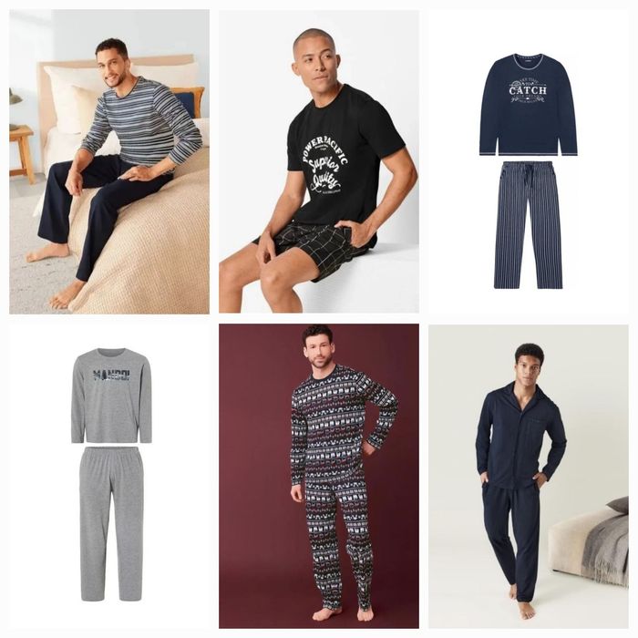 Флісова та бавовняна чоловіча піжама Livergy розміра від S до 2XL