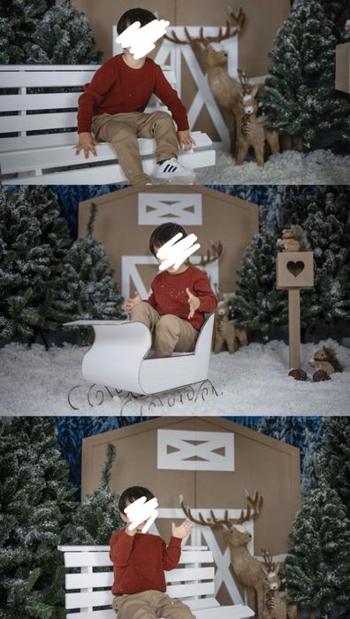 Cenário de Natal Fotografia - Estábulo das Renas