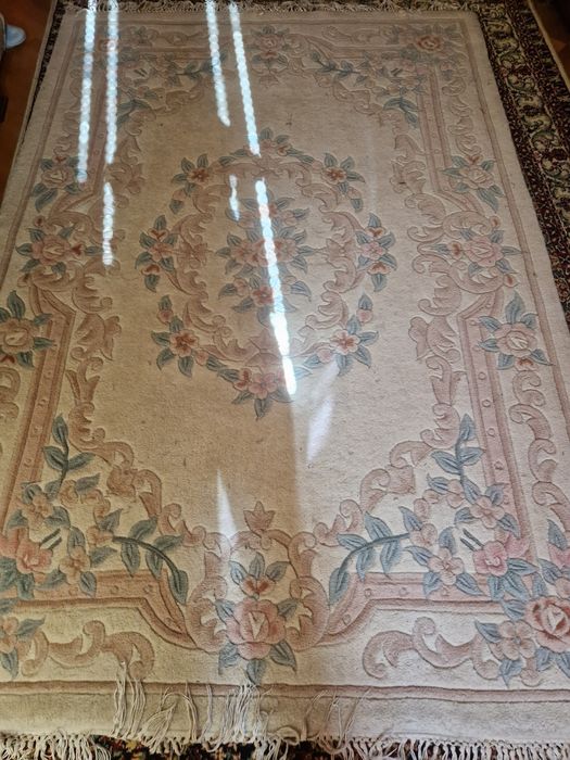 Dywan wełniany  jasny 165 cm x 241 cm