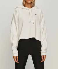 Hoodie Adidas boxy fit white bluza