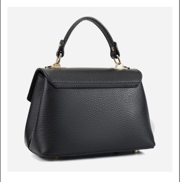 Virginia conti сумка крос боді шкіряна коричнева чорна  сумка