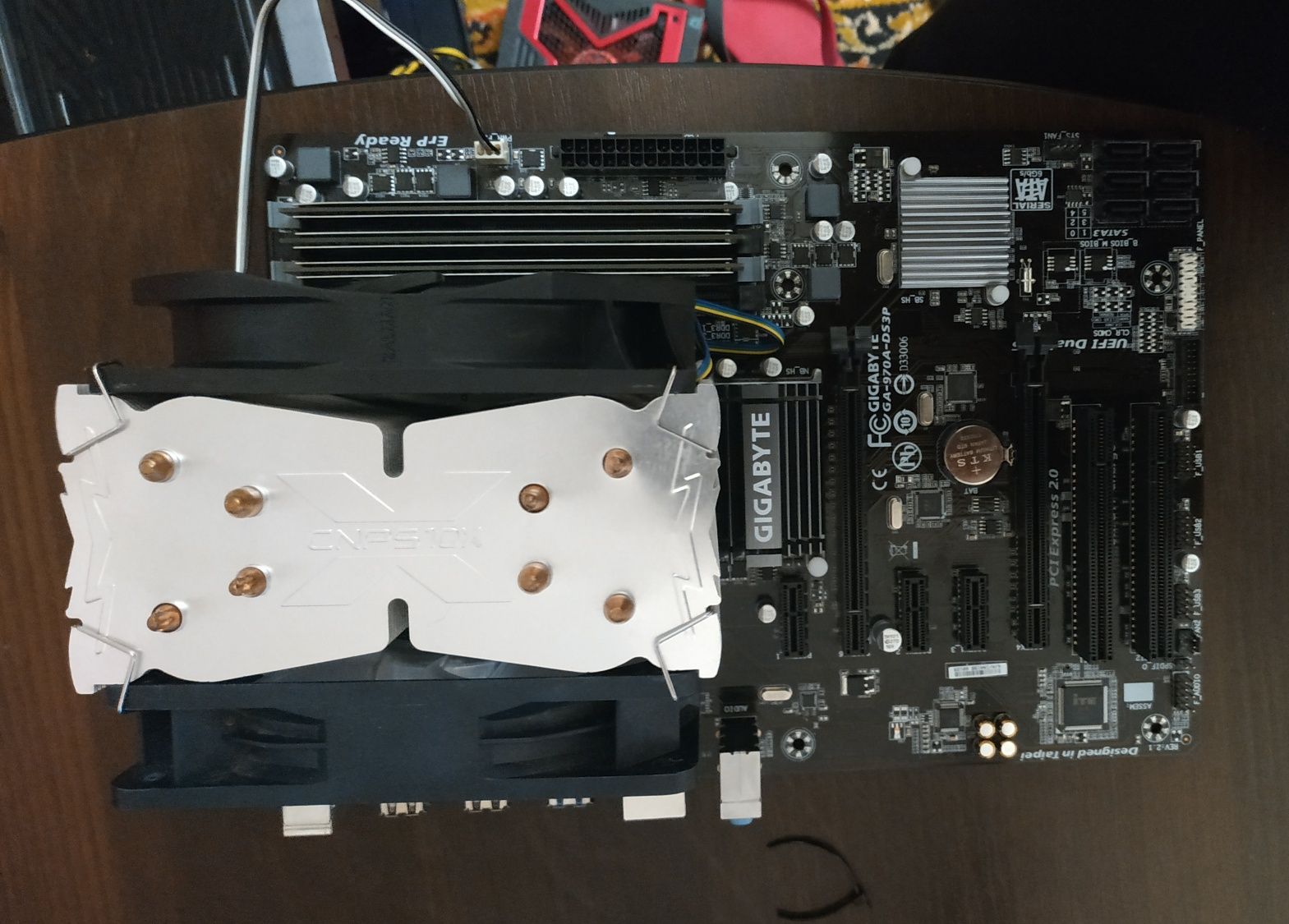 Компьютер, игровой комплект Gigabyte GA-970A-DS3P+ fx8320+12гб озу