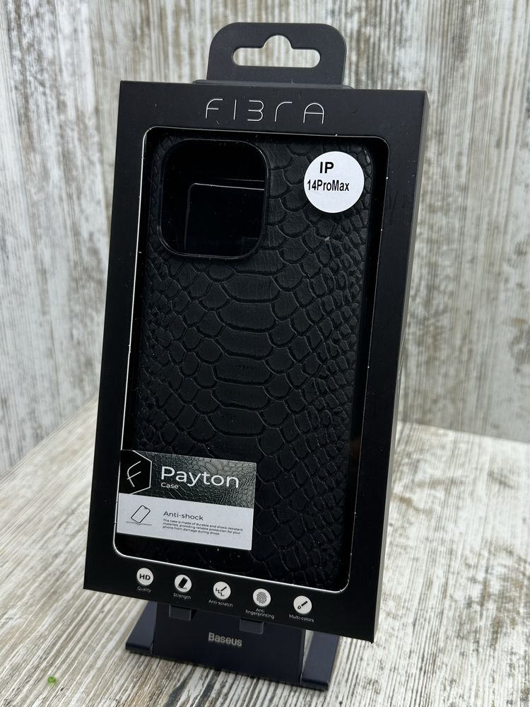 Чехол кожаный Fibra Pathon Case на iPhone 14 Pro Max/ 15 Pro Max/ 13