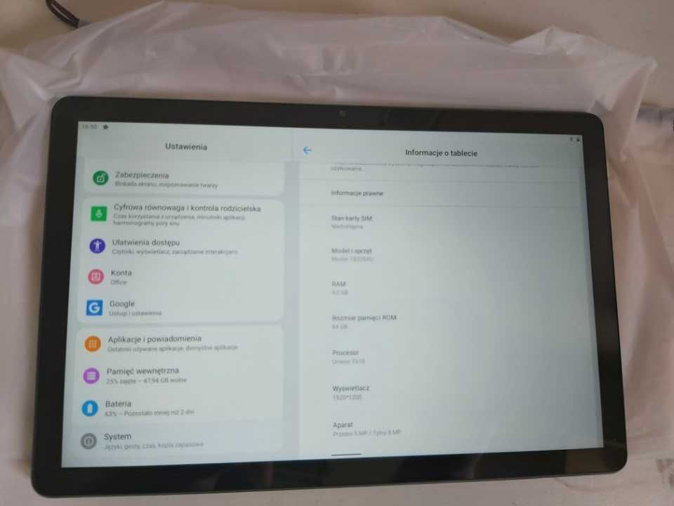 tablet Lenovo M10 3rd gen android 12, 4/64 zadbany WiFi