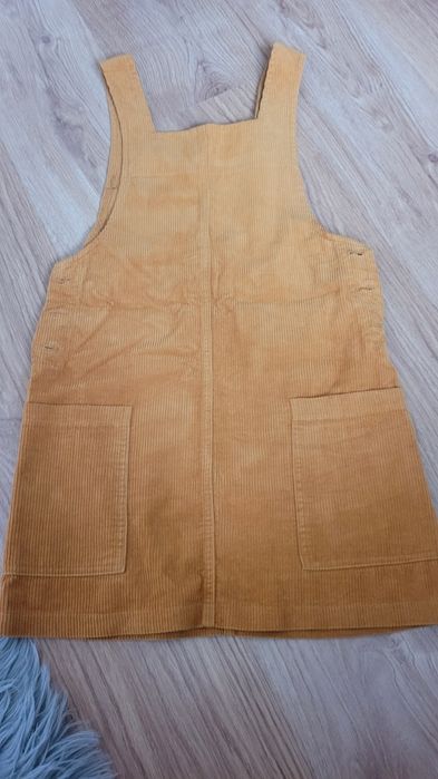 Spódnica bershka sztruks na szelkach