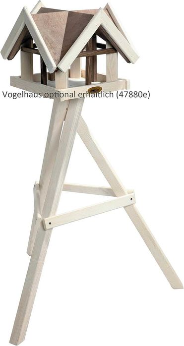 Stojak na Karmnik dla Ptaków z Drewna Sosnowego 60 x 60 x 90 cm