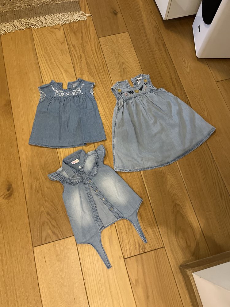 Sukienki primark 86 92 bluzka ala jeans