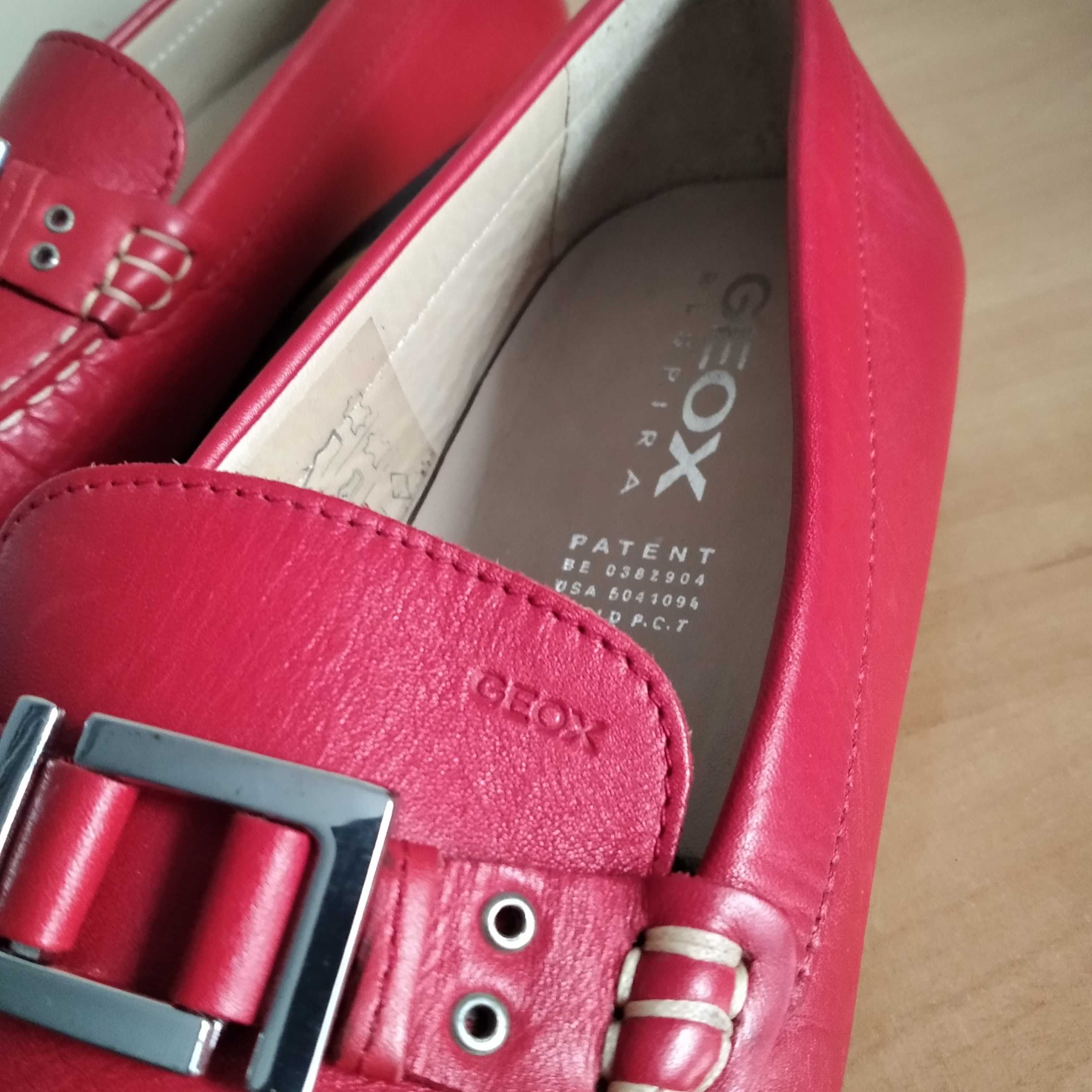 Mokasyny damskie GEOX Respira skóra naturalna roz.eu-39