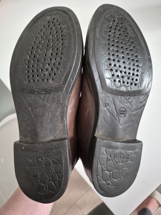 Geox 37 botki brązowe czekoladowe chwost