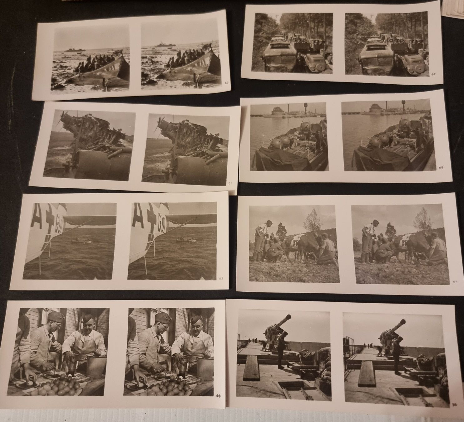 Zdjęcia stereoskopowe 3 D Wehrmacht 3 Rzesza Luftwaffe