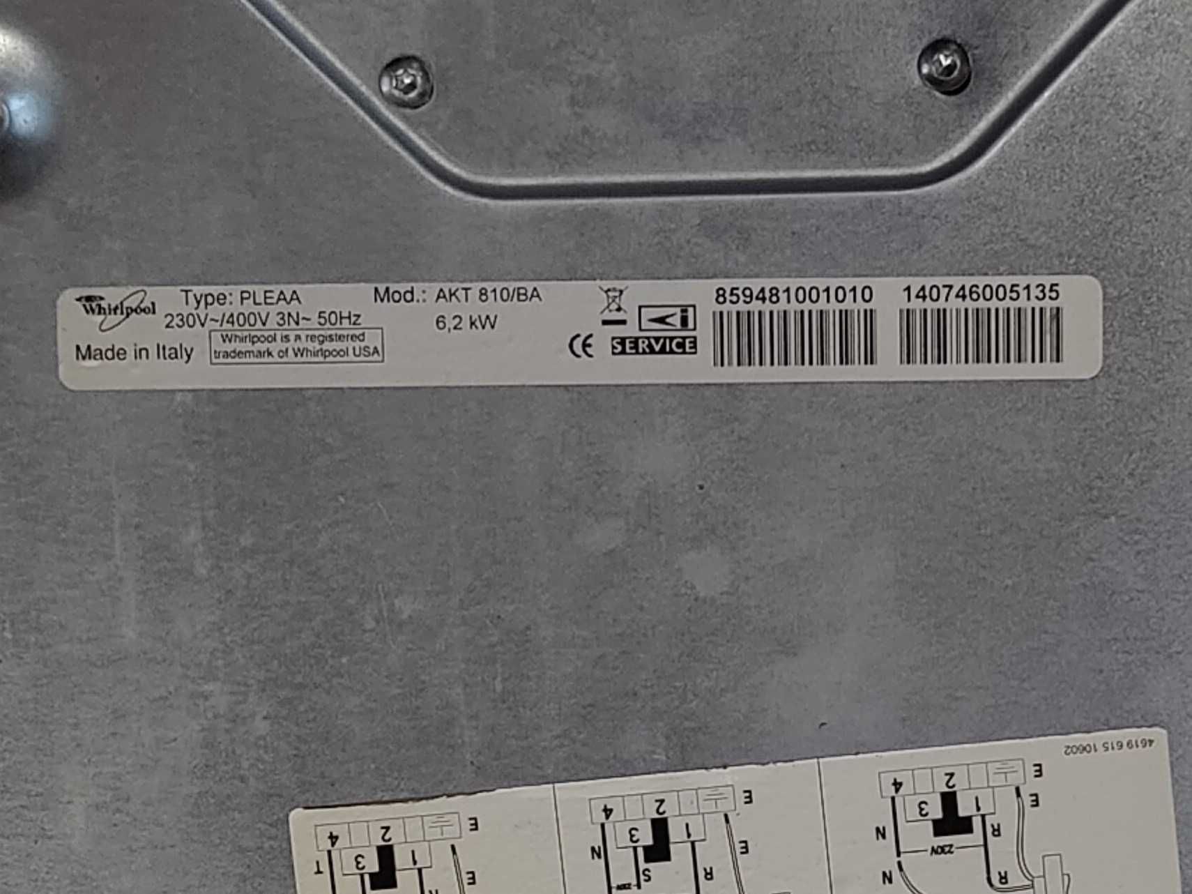 Варочная поверхность Whirlpool AKT 810/BA на запчасти.