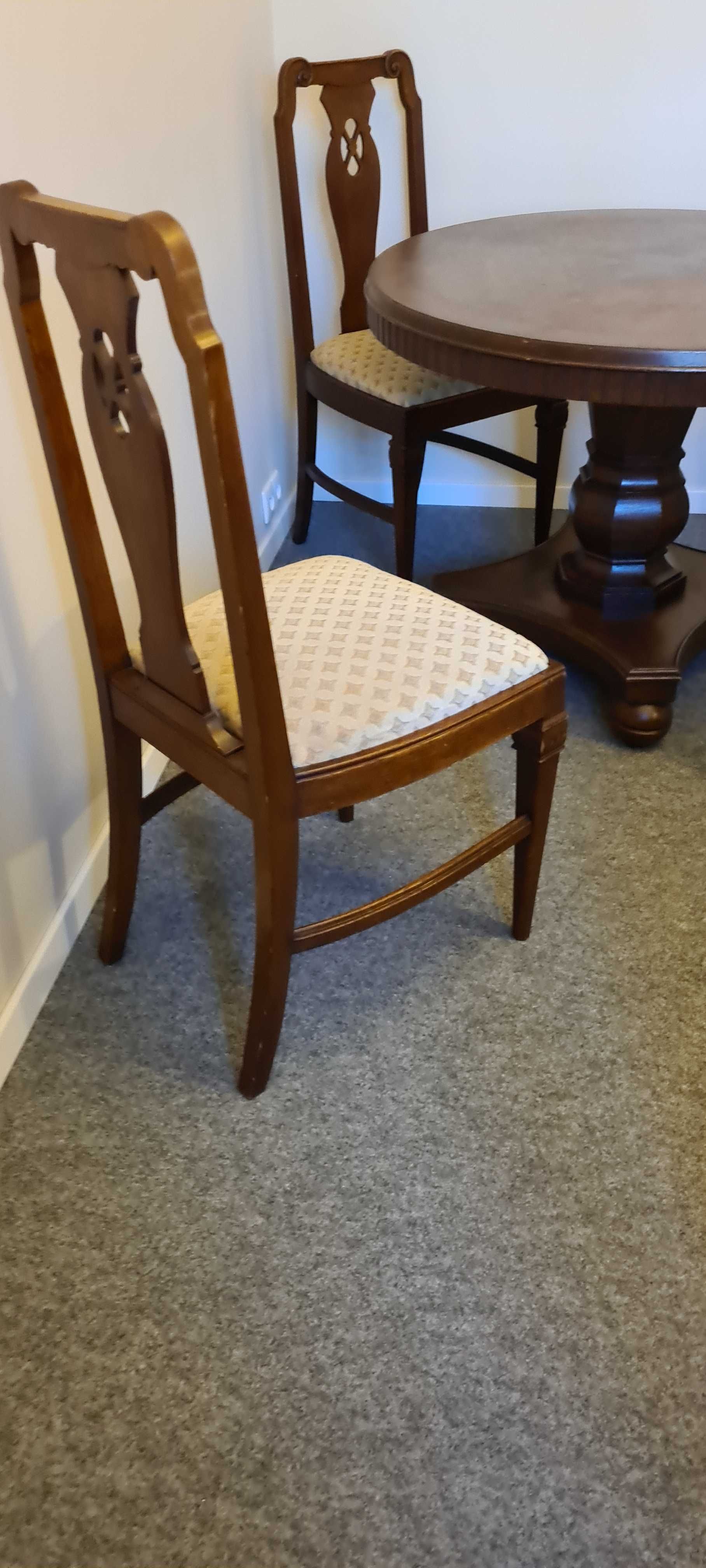 Piekny, odnowiony Antyczny Stół i krzesla