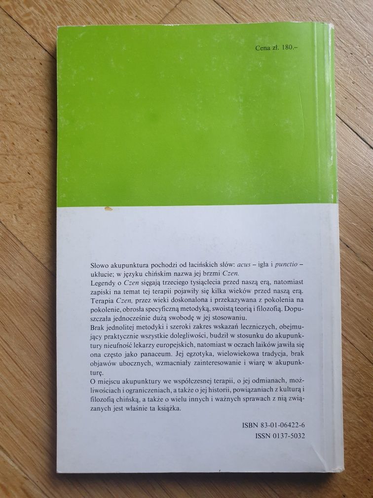 Książka biblioteka problemów akupunktura Maciej Borzęcki