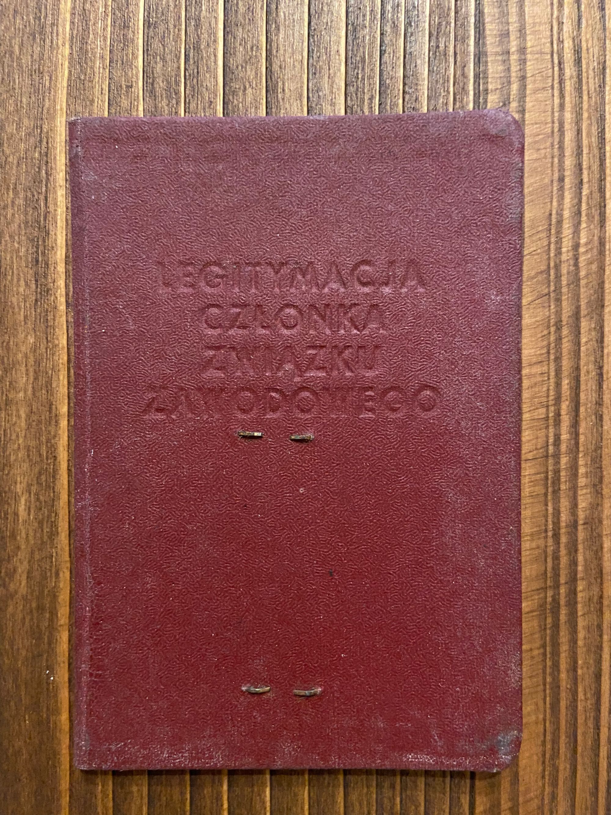 Legitymacja Związku Zawodowego Pracowników Energetyki PRL 1953r.