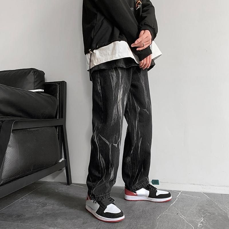 Джинси baggy fit oversize korea tie-dye jeans MoM zara