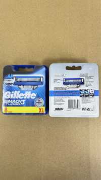 Gillette Mach3 Turbo 8шт мач3 турбо леза для гоління НІмеччина