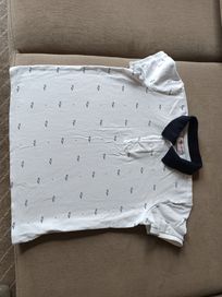 Biała bluzka dla chłopca 134