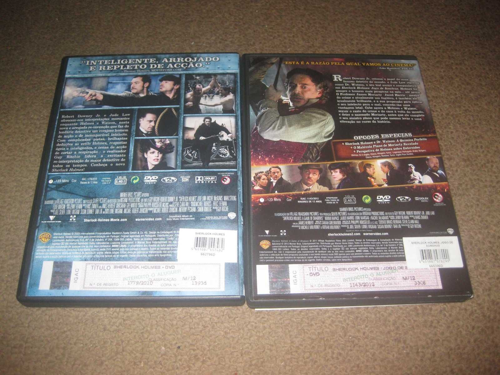 Colecção Completa em DVD "Sherlock Holmes" com Robert Downey Jr.