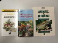 3 livros sobre terrários e aquários-- reservado