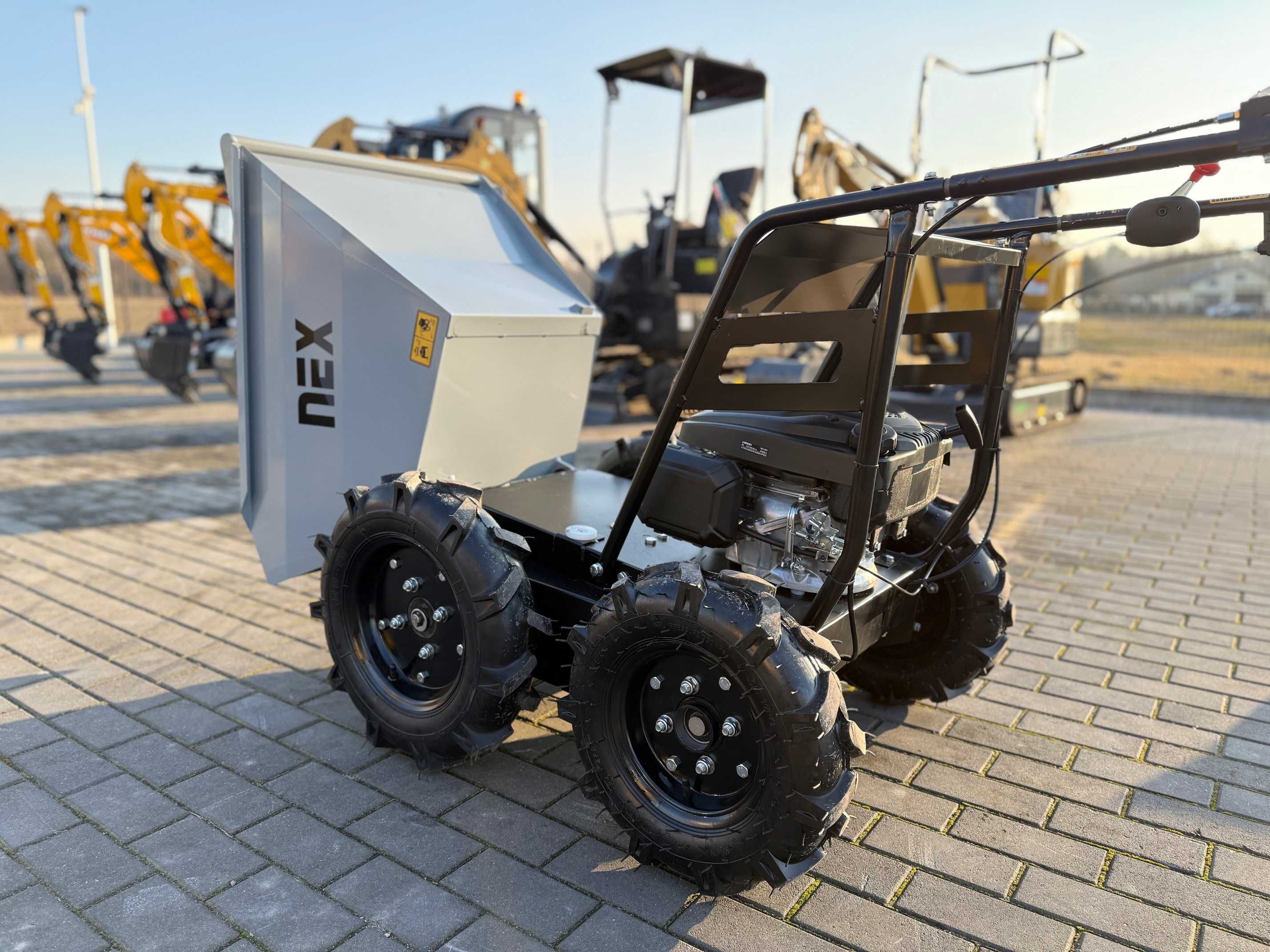 Taczka 4x4 spalinowa Wozidło kołowe NEX 300kg Transporter