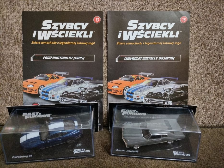 Modele z kolekcji samochodów F&F, skala 1:43, możliwa zamiana