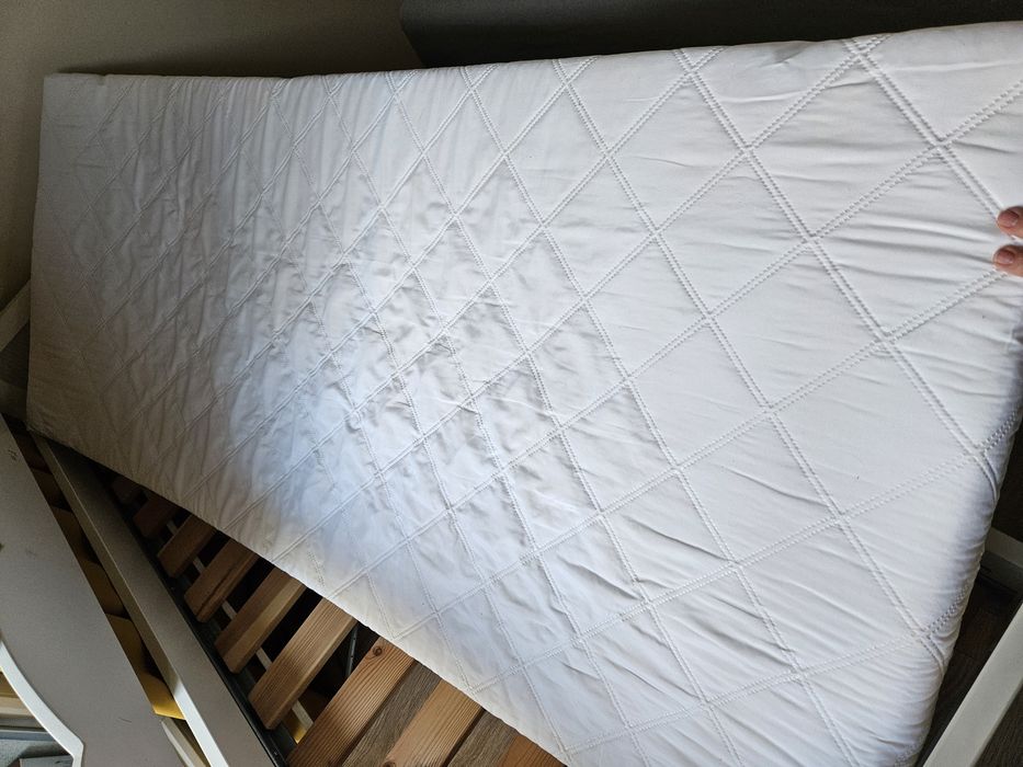 Łóżko dziecięce z barierką Ikea Hensvik 11333 biale