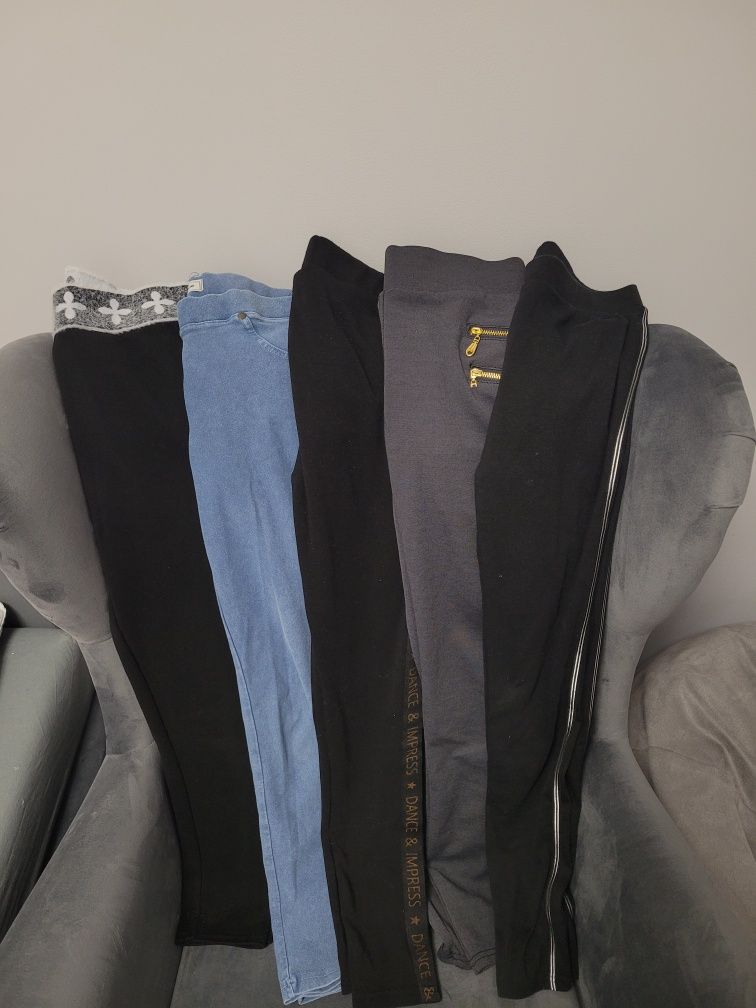 Legginsy spodnie paka zestaw 164