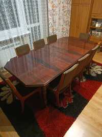 Stół duży rozkładyny mahoń