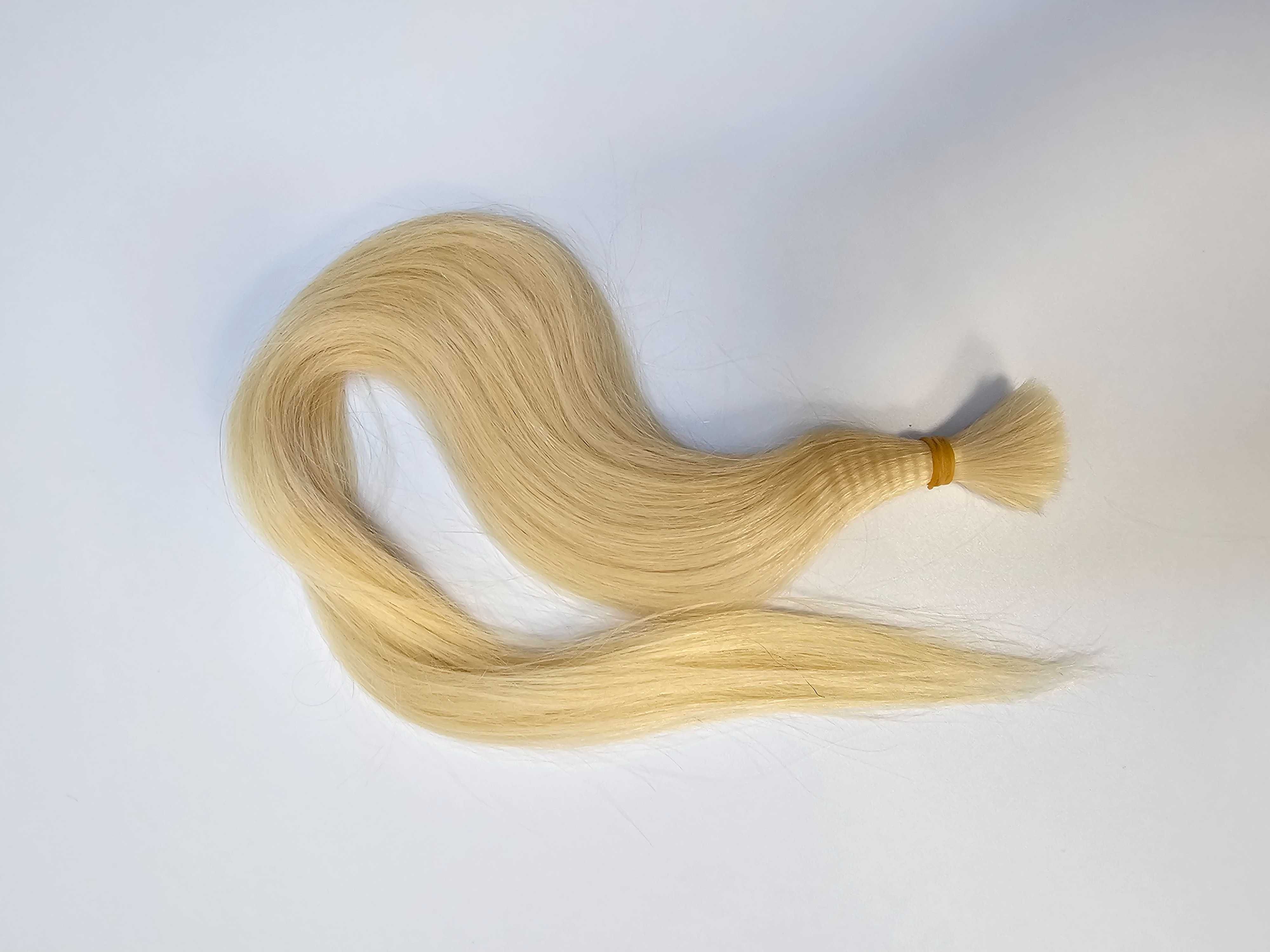 50g Prawdziwe Naturalne Włosy Blond REMY do Przedłużania 50cm

Posiada