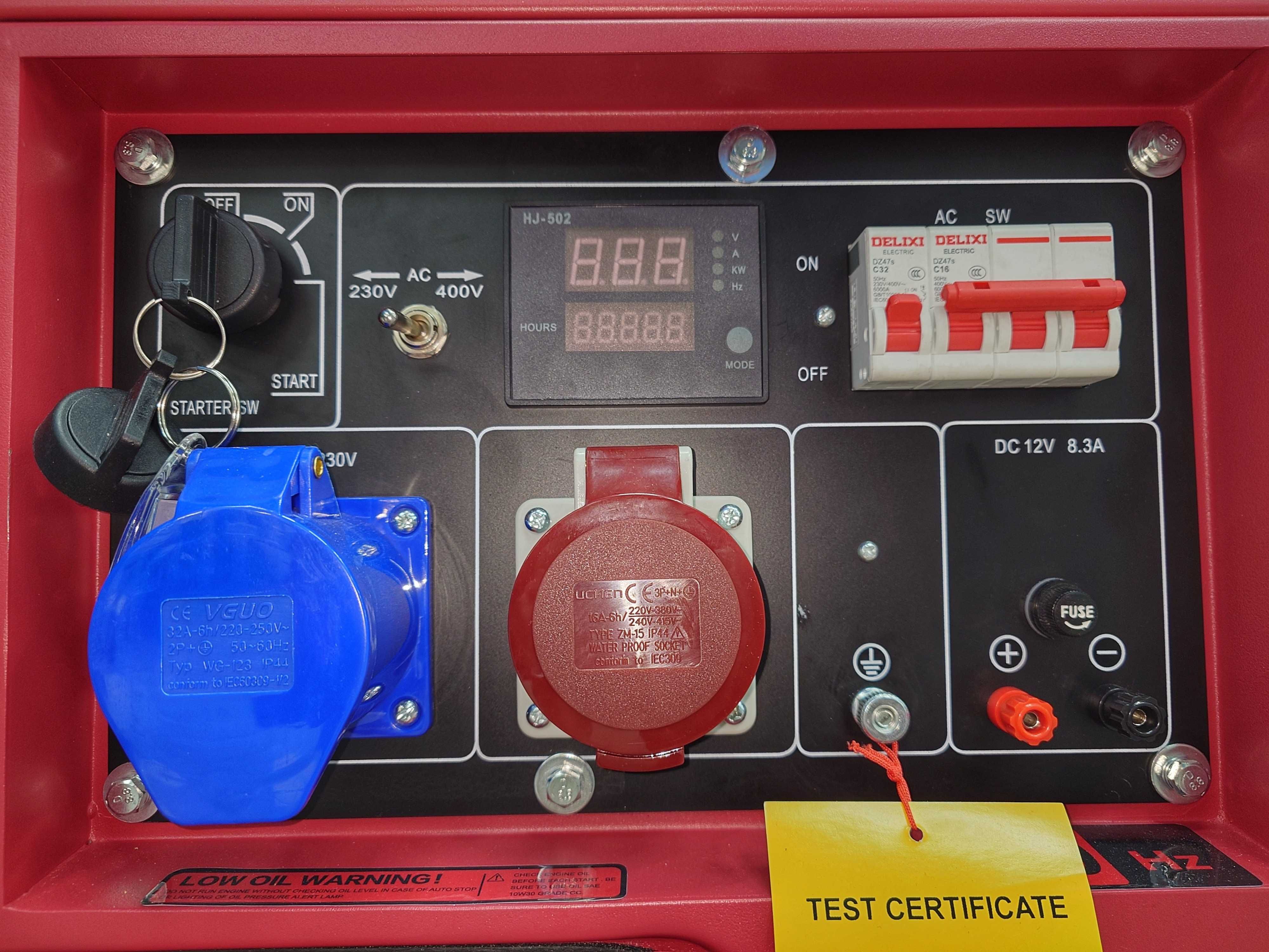 Agregat prądotwórczy BERNARDS RC8100 AVR 7 kW 400V diesel +ATS
